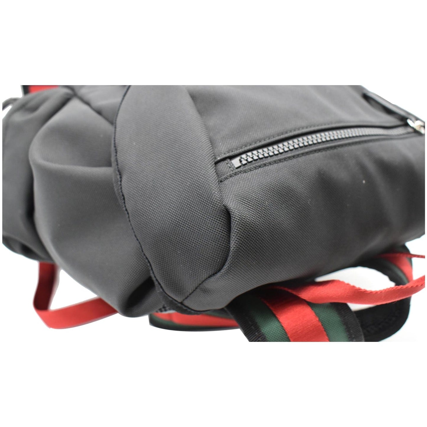 GUCCI Techno Fabric Canvas Backpack Bag Black 429037