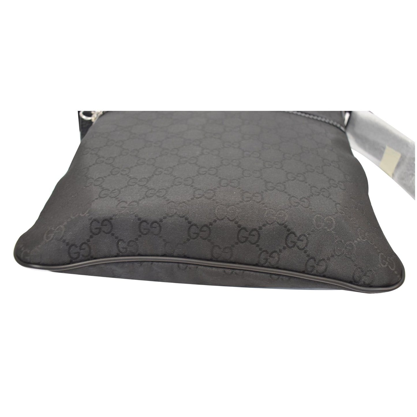 GUCCI GG Monogram Nylon Small Messenger Bag Black 449184