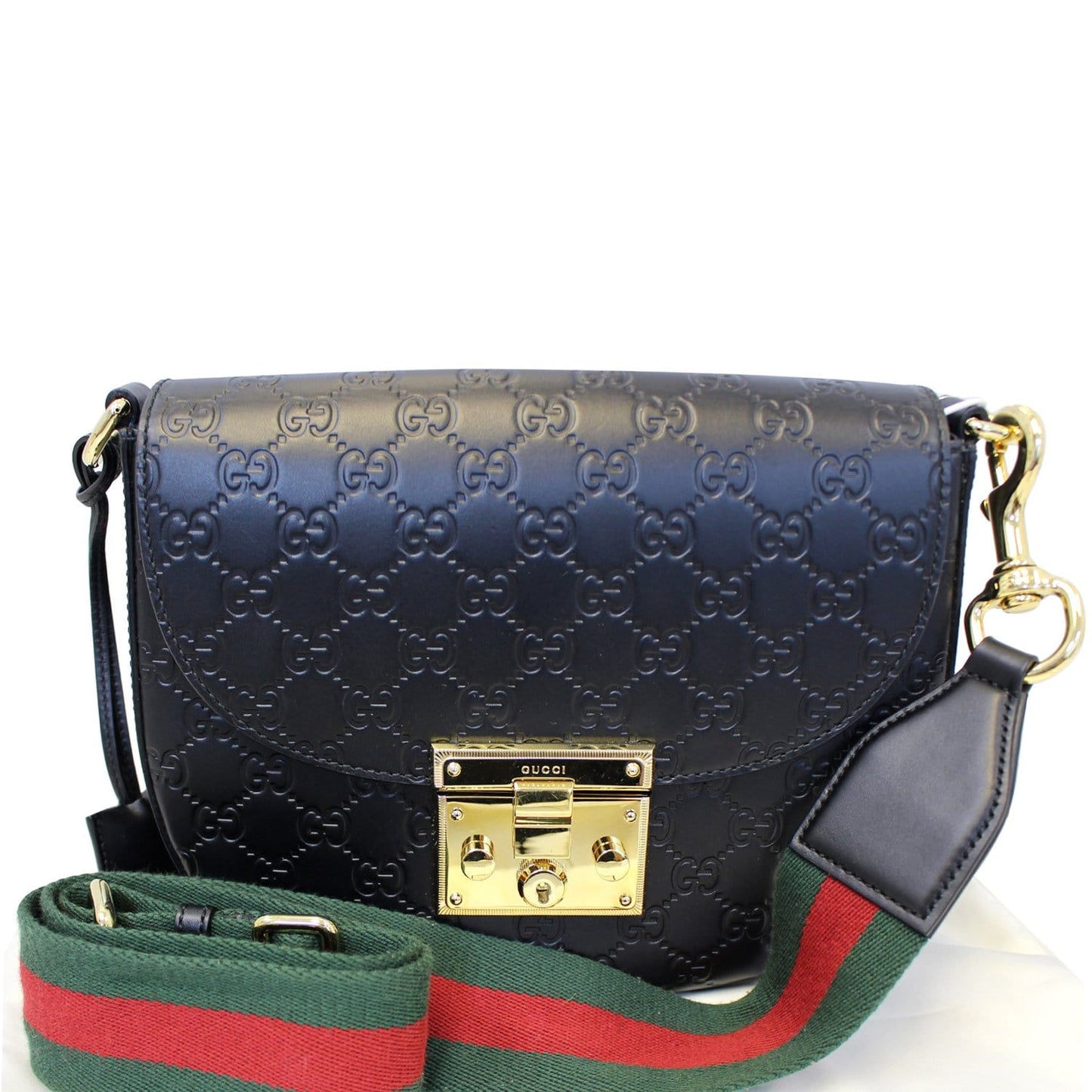 GUCCI Padlock GG Guccissima Signature Leather Shoulder Bag 453189