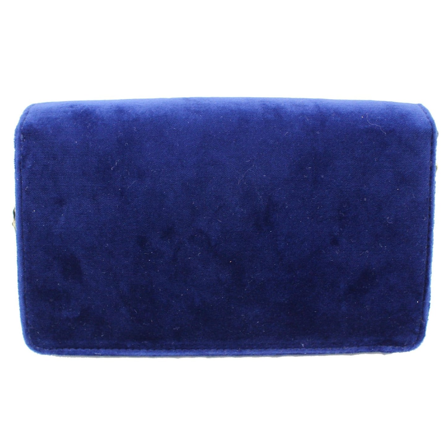 GUCCI Broadway Mini Velvet Crossbody Bag 544242 Blue