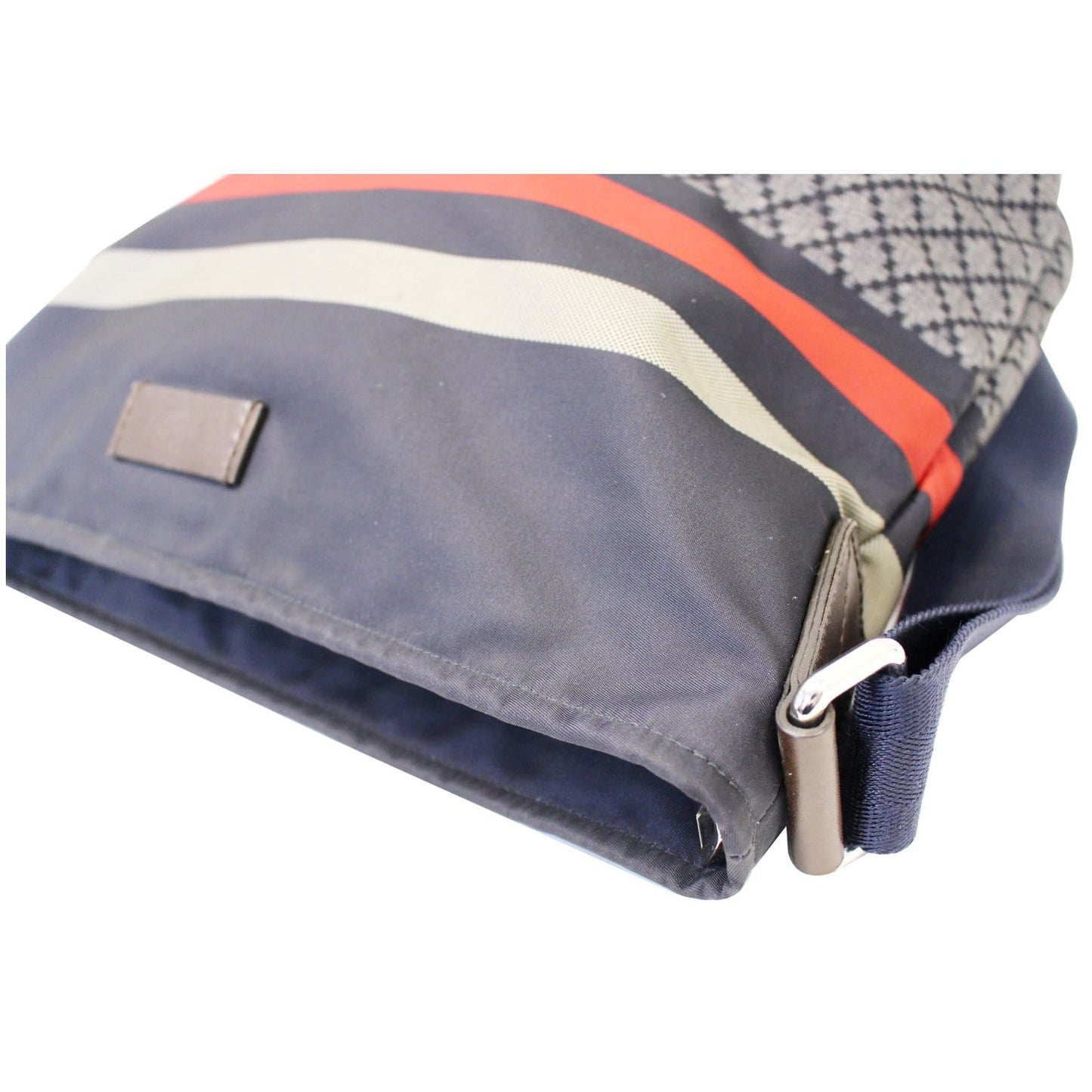 GUCCI Diamante Nylon Messenger Crossbody Bag 270410 Navy