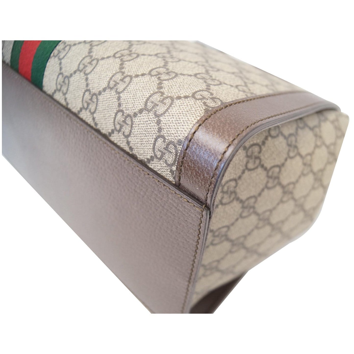 GUCCI Ophidia Medium GG Supreme Tote Shoulder Bag Beige 524537