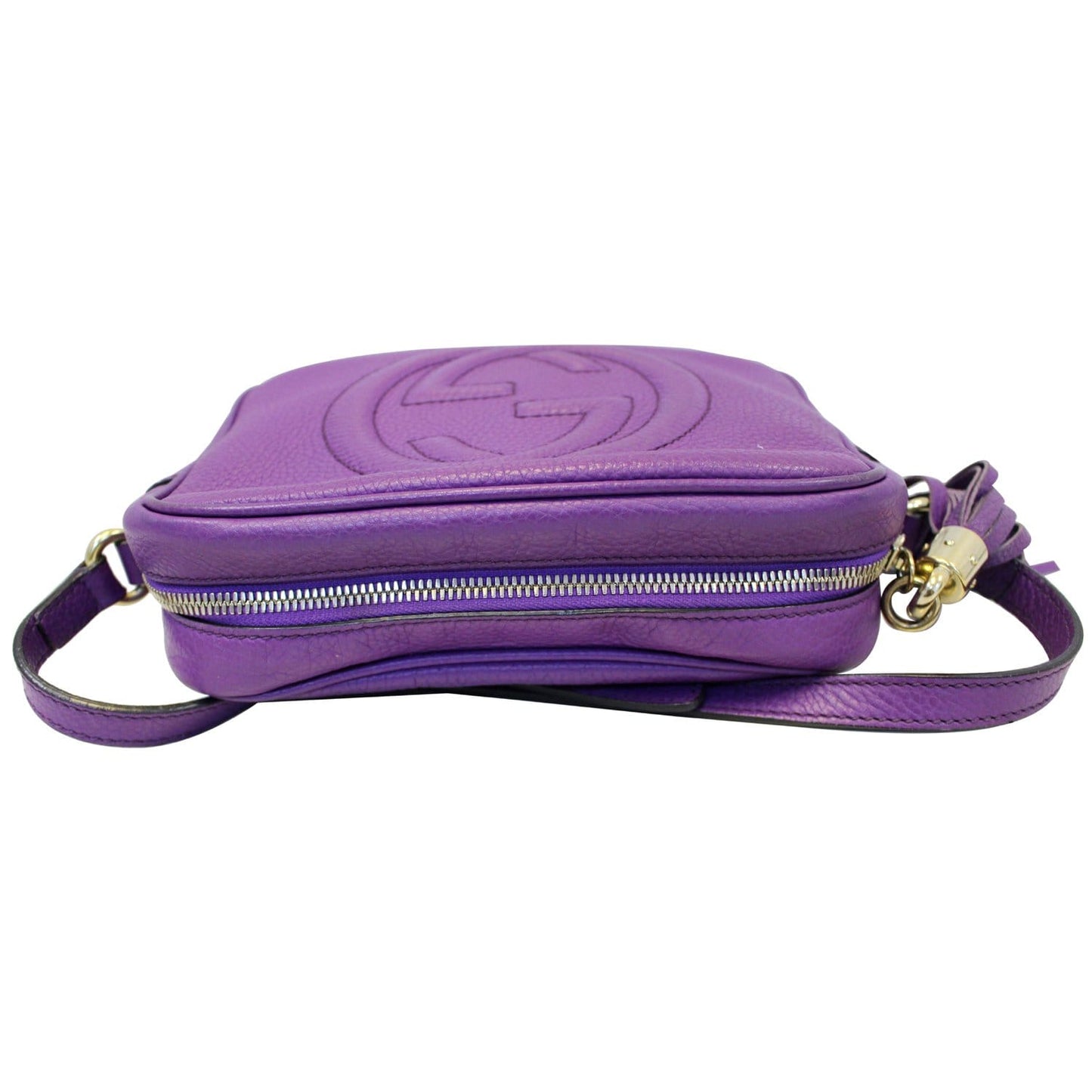 GUCCI Soho Disco Pebbled Leather Small Crossbody Bag 308364