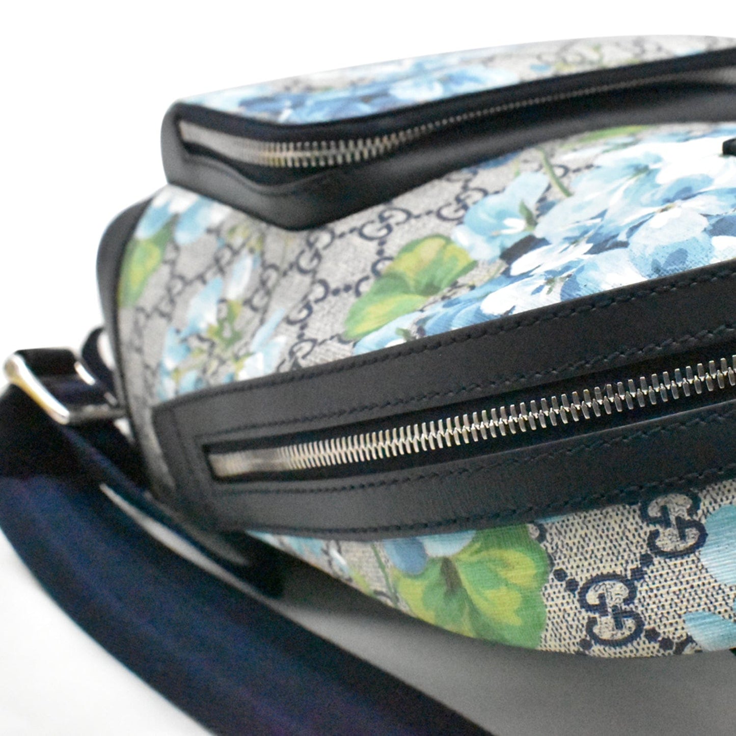 GUCCI Blooms GG Supreme Monogram Backpack Blue 546327