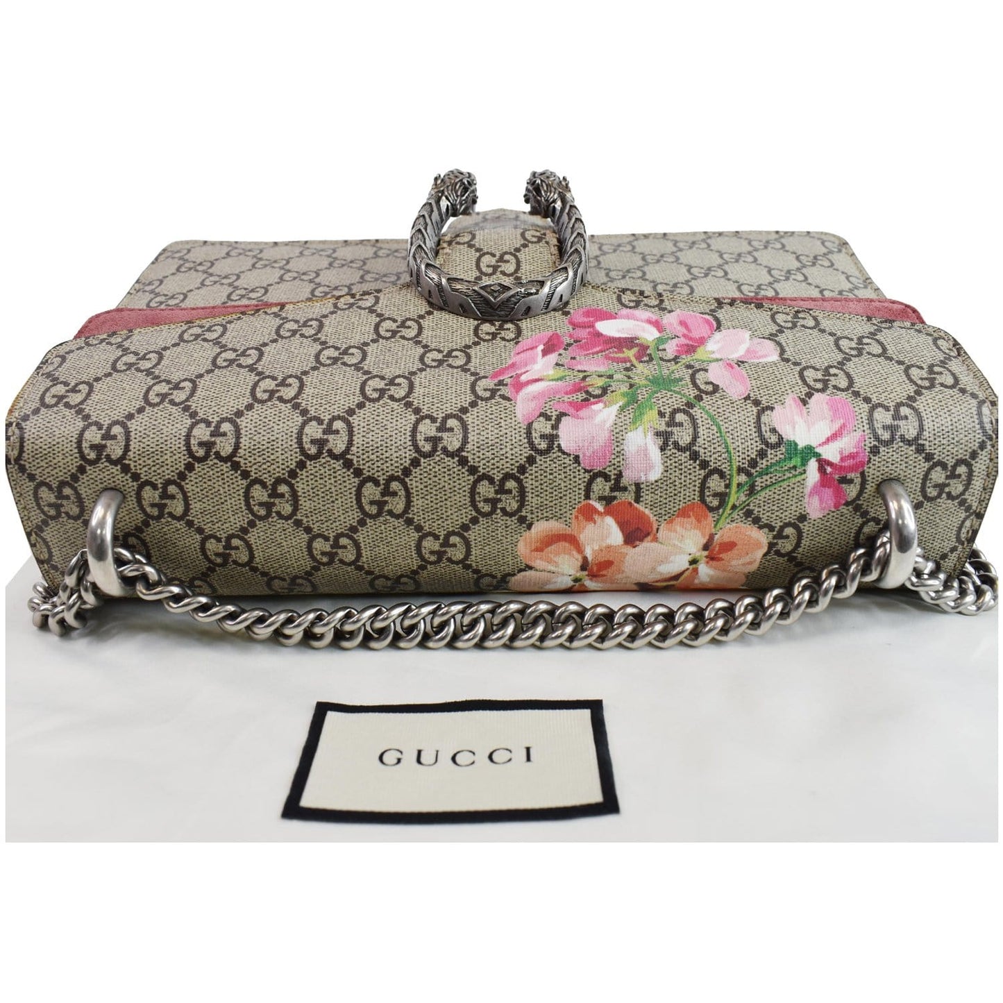 GUCCI Dionysus Small GG Blooms Shoulder Bag Beige 400249