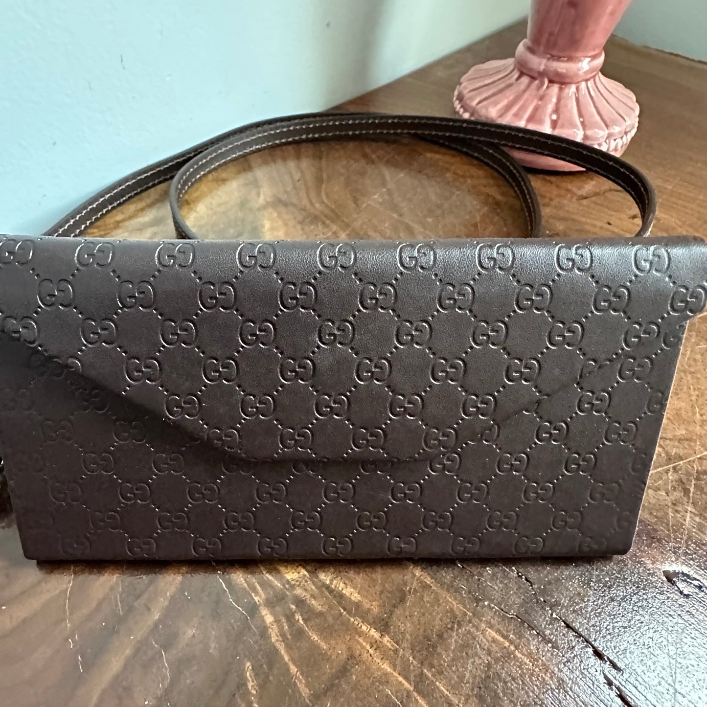 The Weebill Crossbody -Orvis bags Gucci in Brown (Larger Version) w/Magnetic Snap