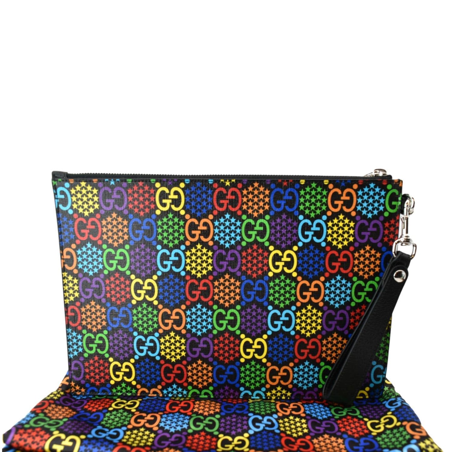 GUCCI GG Psychedelic Supreme Canvas Clutch Multicolor 601087