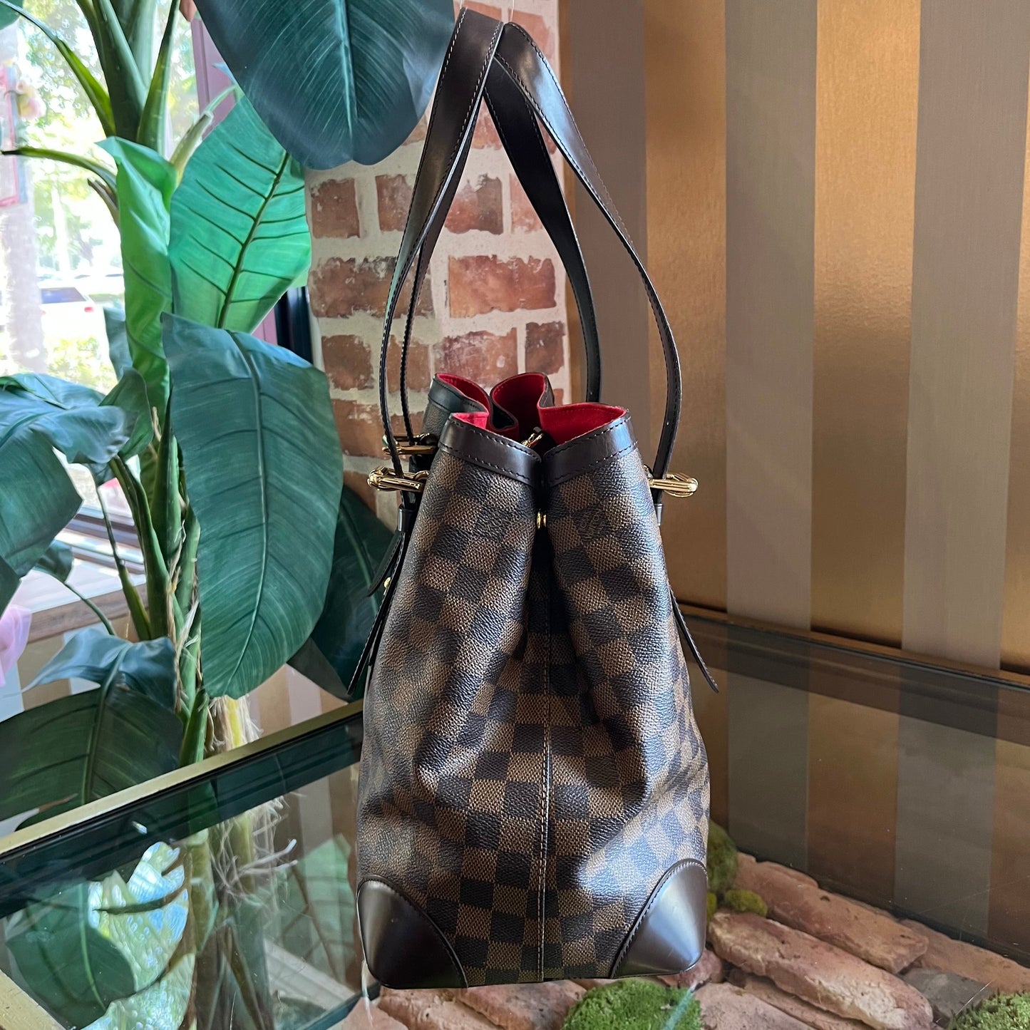 LOUIS VUITTON Hampstead MM Damier Ebene Shoulder Bag