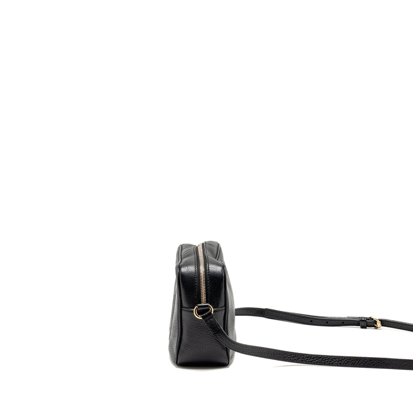 Gucci Soho Disco Camera Crossbody Bag Calfskin Black L