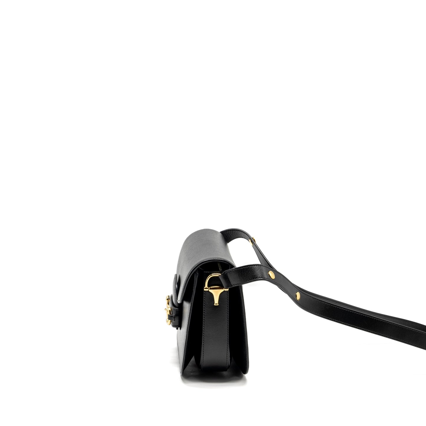 Gucci Horsebit 1955 shoulder bag calfskin black
