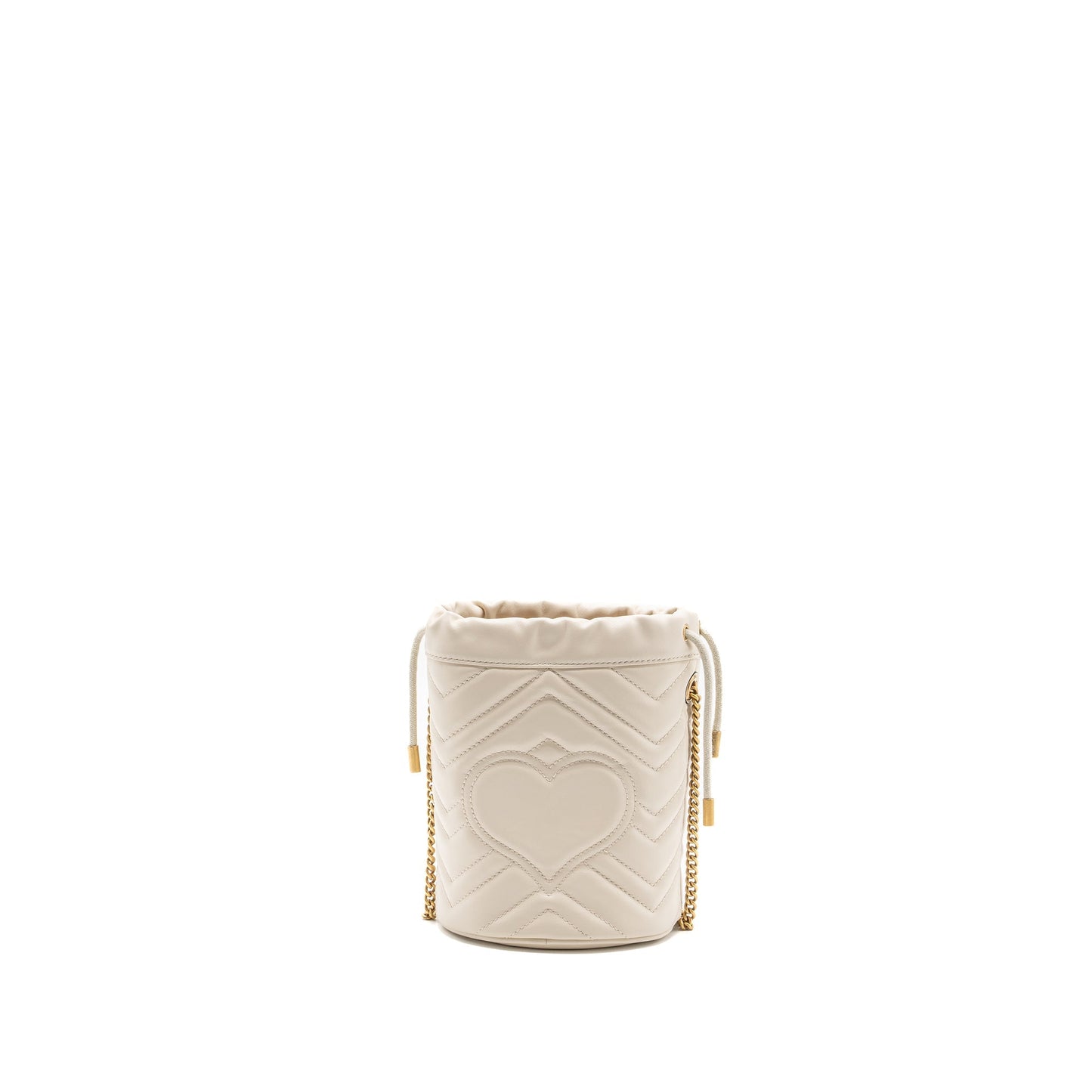 Gucci GG Marmont Mini Bucket Bag calfskin White