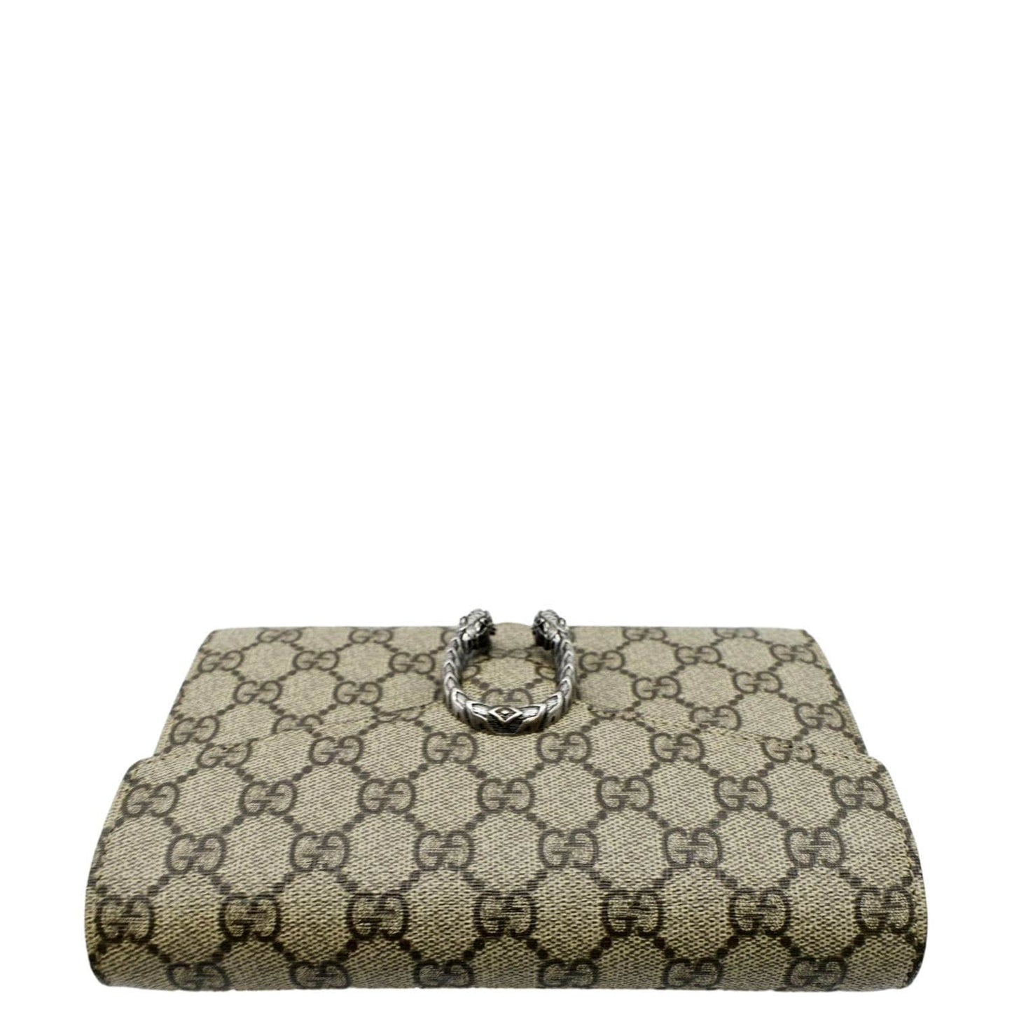 GUCCI Dionysus GG Supreme Crossbody Chain Wallet Beige 401231
