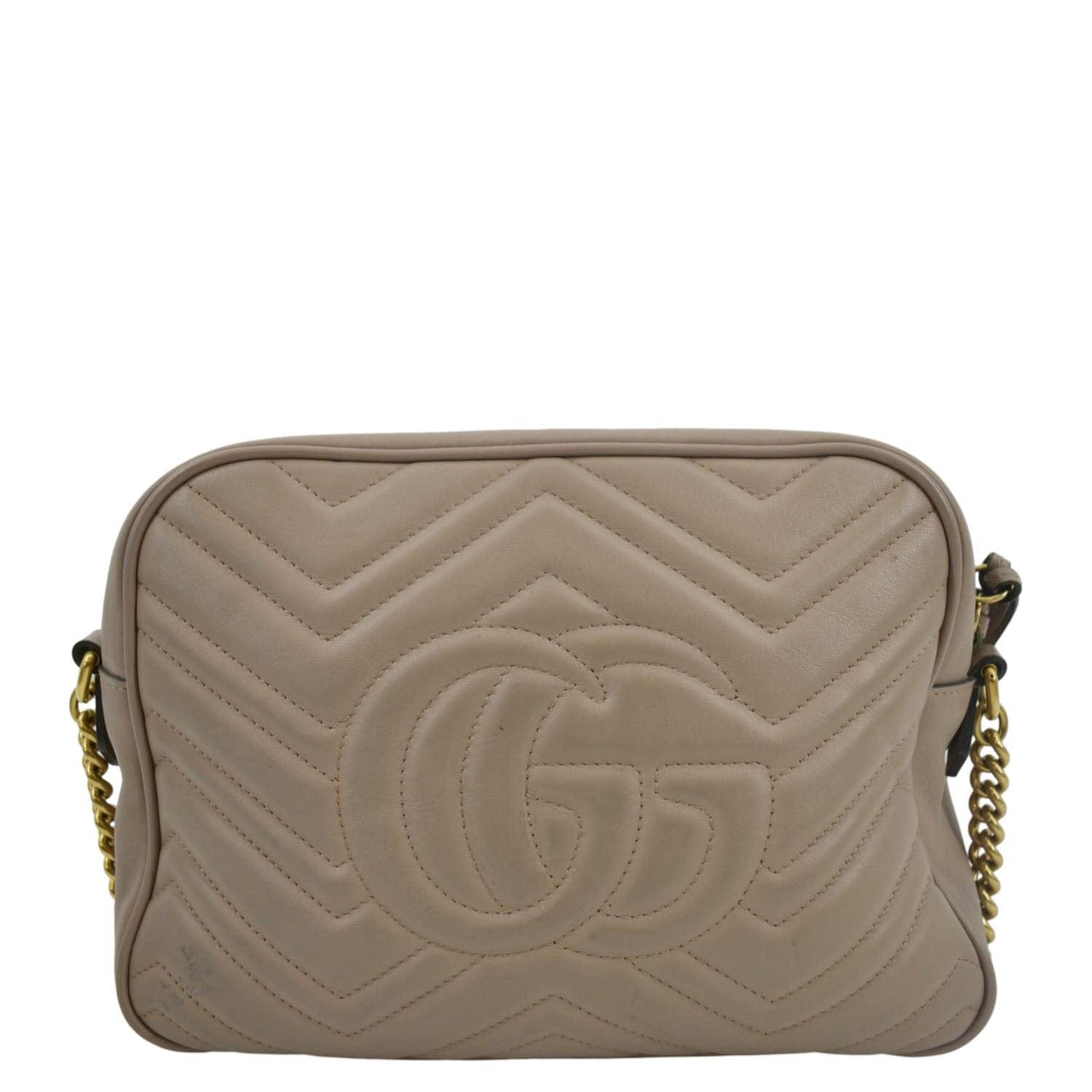 GUCCI GG Marmont Matelasse Leather Crossbody Bag Dust Pink 443499