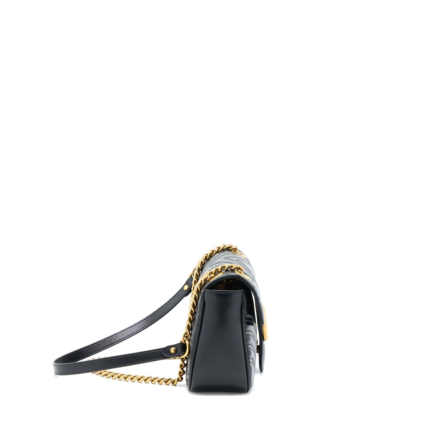 Gucci GG Marmont Small Matelasse Shoulder Bag Black