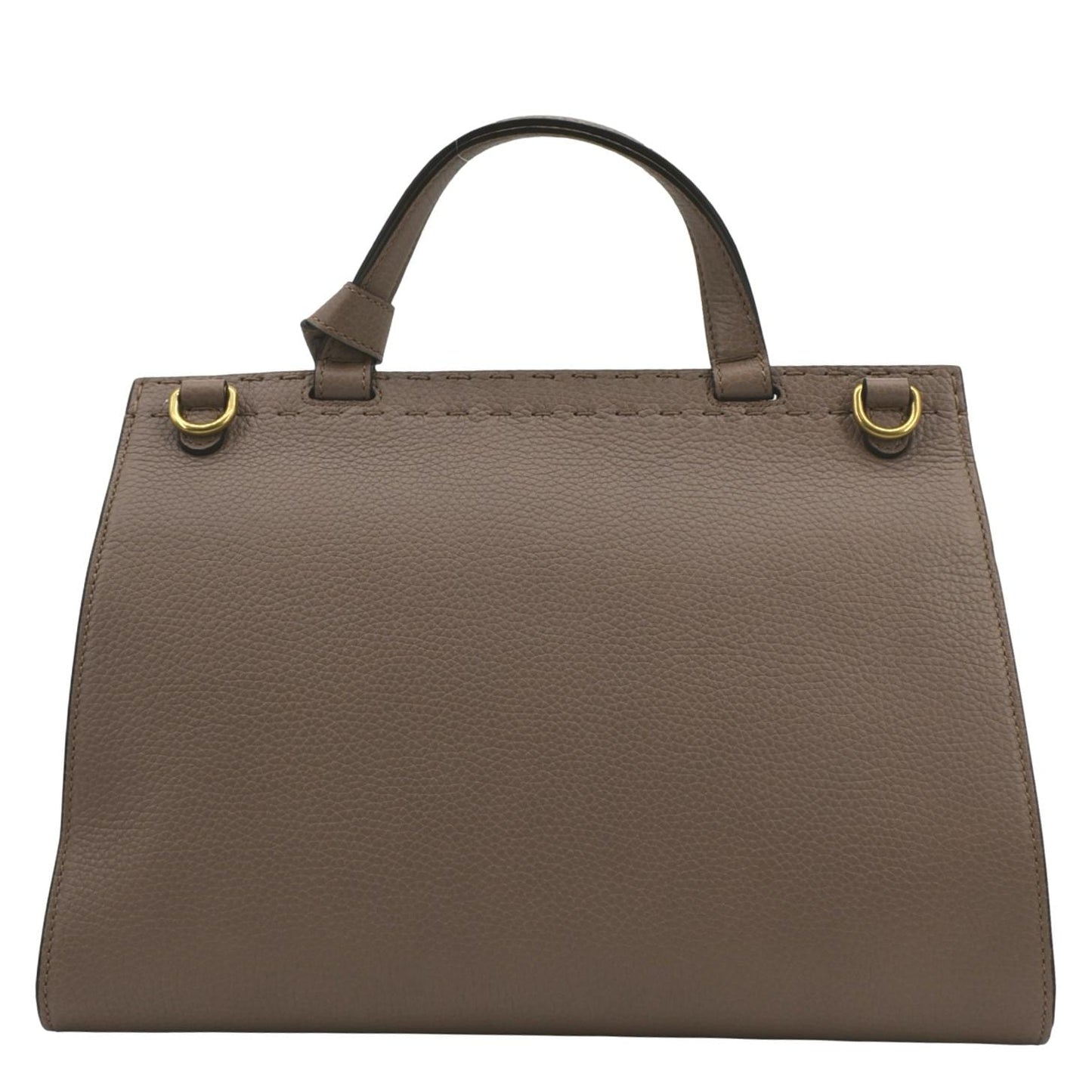 GUCCI GG Marmont Leather Top Handle Shoulder Bag Beige 421890