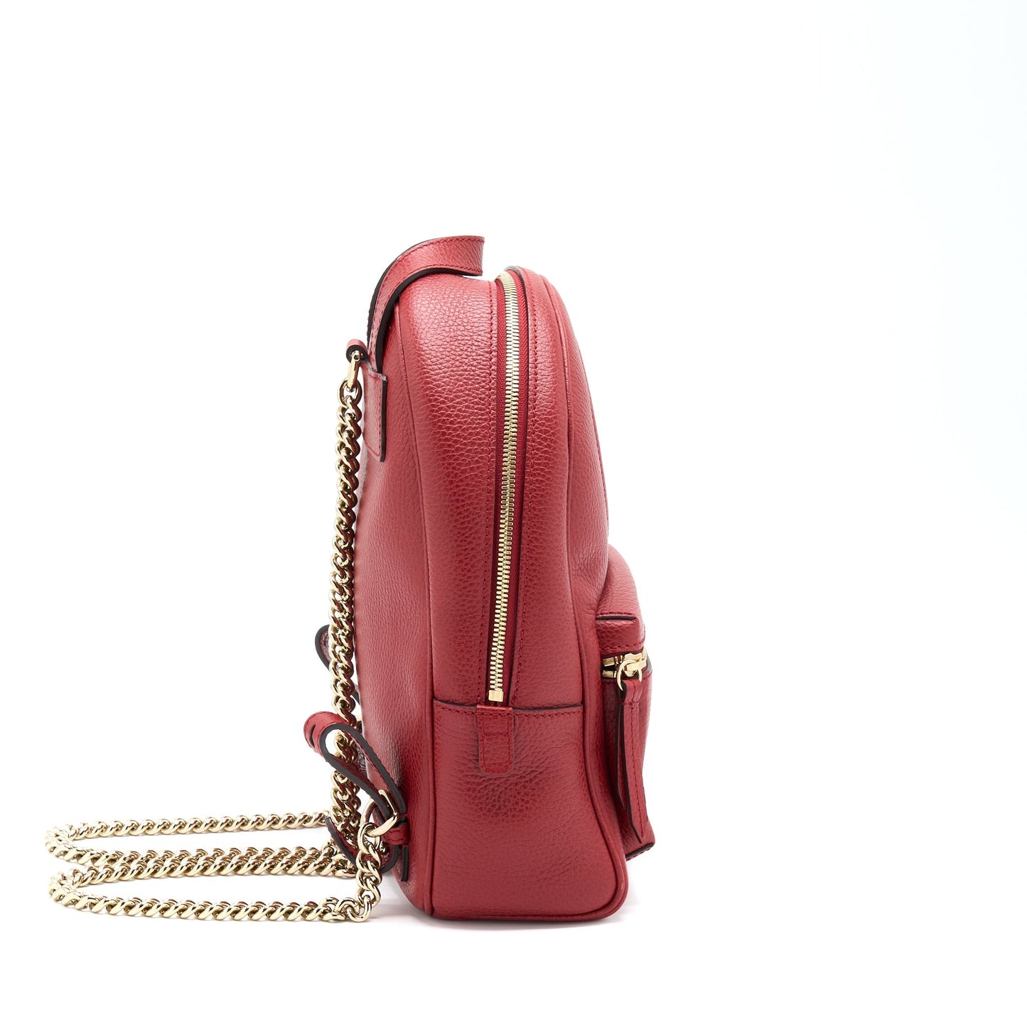 Gucci Soho Chain Backpack Red
