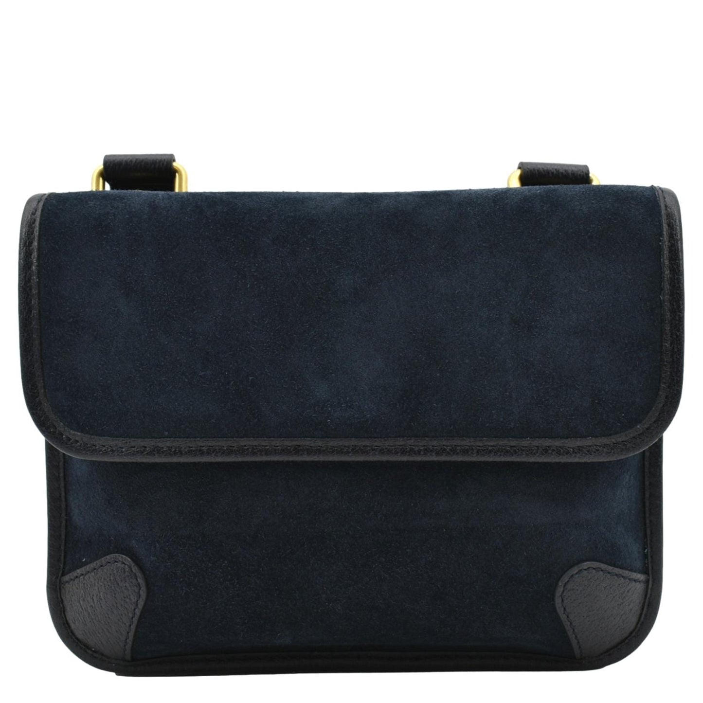 GUCCI Neo Vintage Suede Crossbody Bag Blue 501050