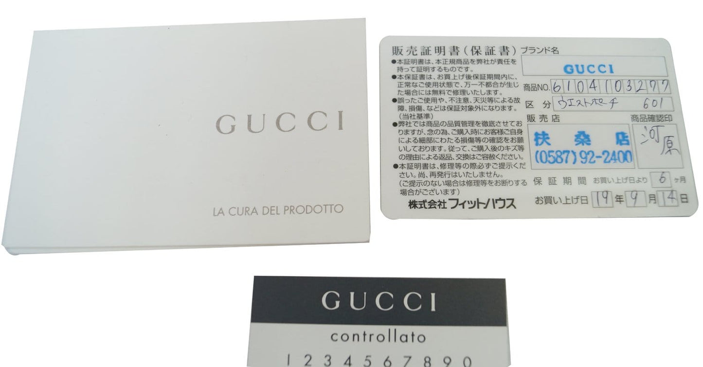 GUCCI GG Monogram Black Waist Bag 131236