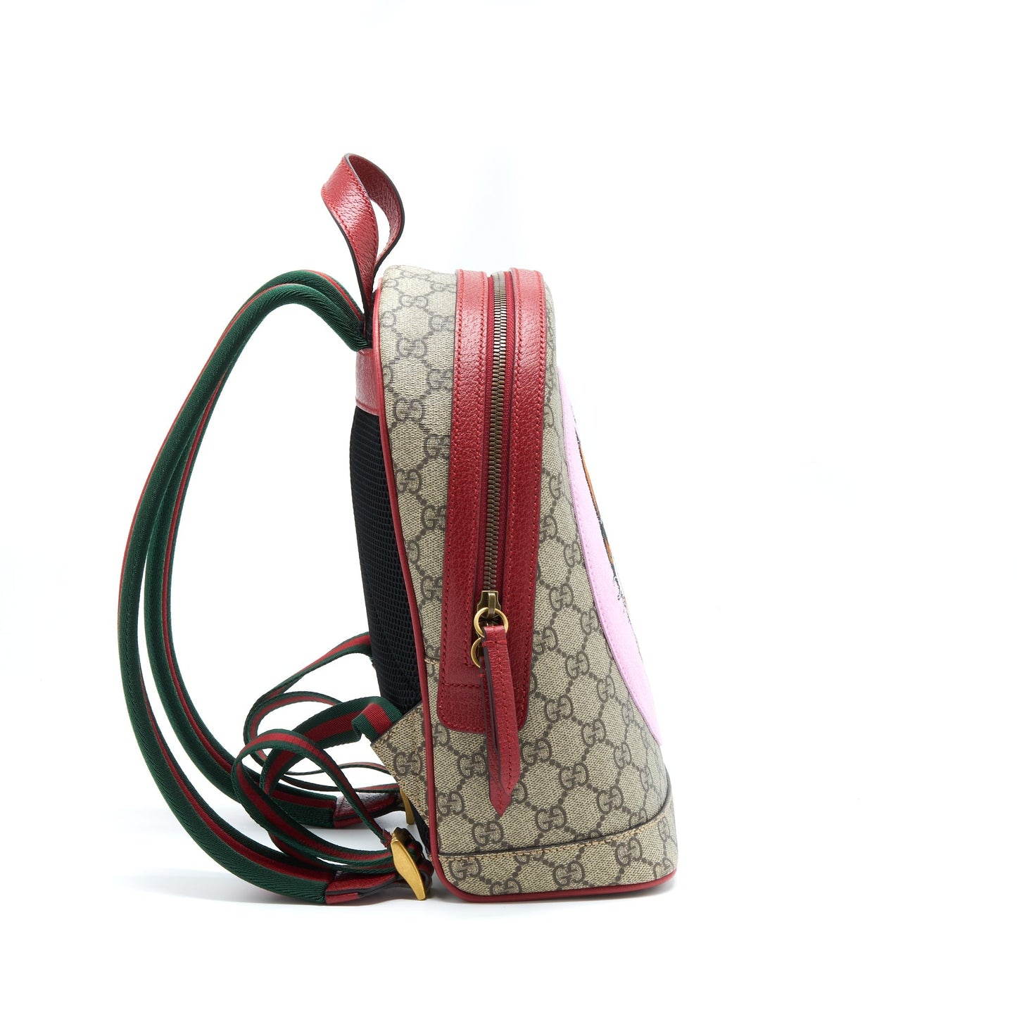 Gucci Cat Print GG Supreme Backpack Pink/Red/Multicolour
