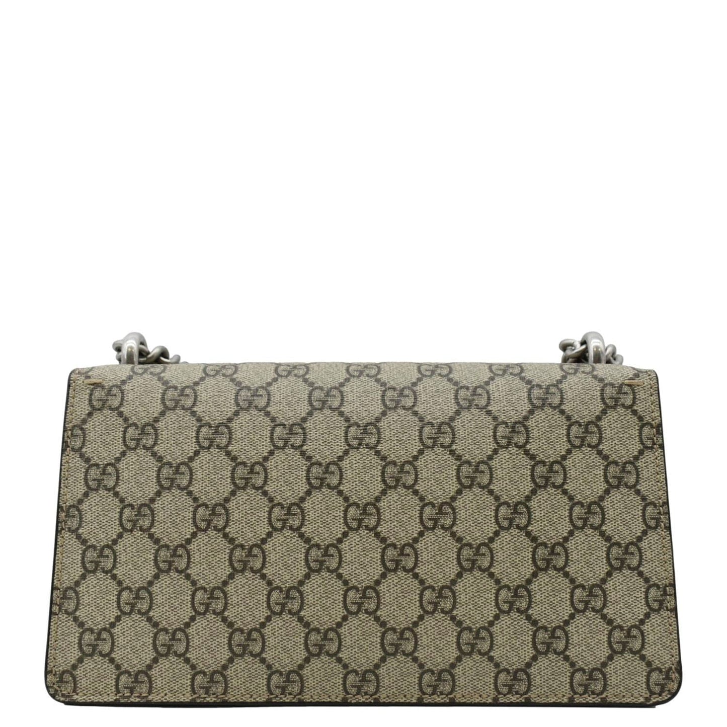 GUCCI Dionysus Small Rectangular GG Supreme Canvas Shoulder Bag Beige 499623