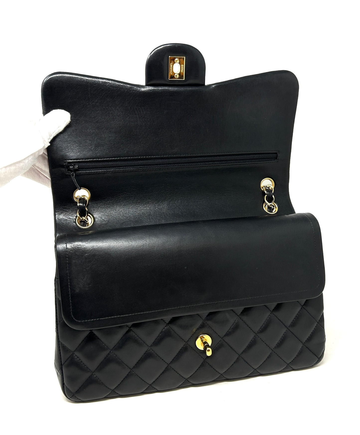 Chanel Jumbo Classic Double Flap Black Lambskin Bag