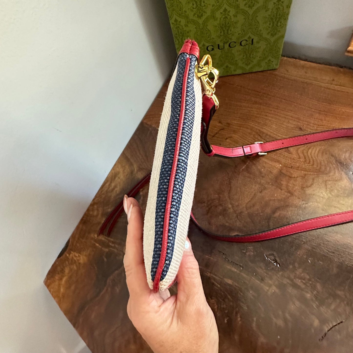 The Junco Crossbody - Red/White/Blue Orvis bags Gucci GG