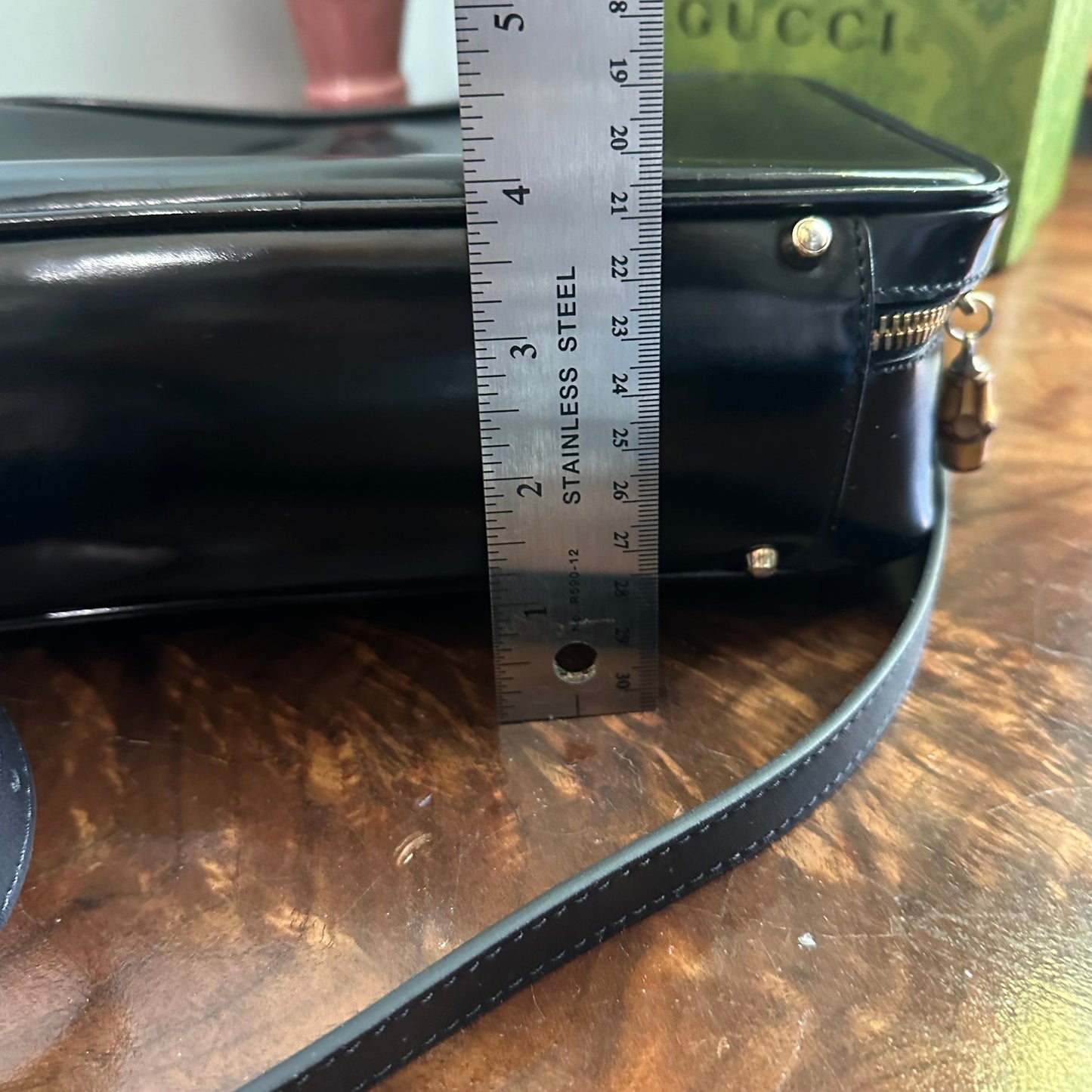 The Junco Crossbody/Clutch - Larger Orvis bags Gucci Bamboo Cosmetic Bag in Black Leather (Vertical)