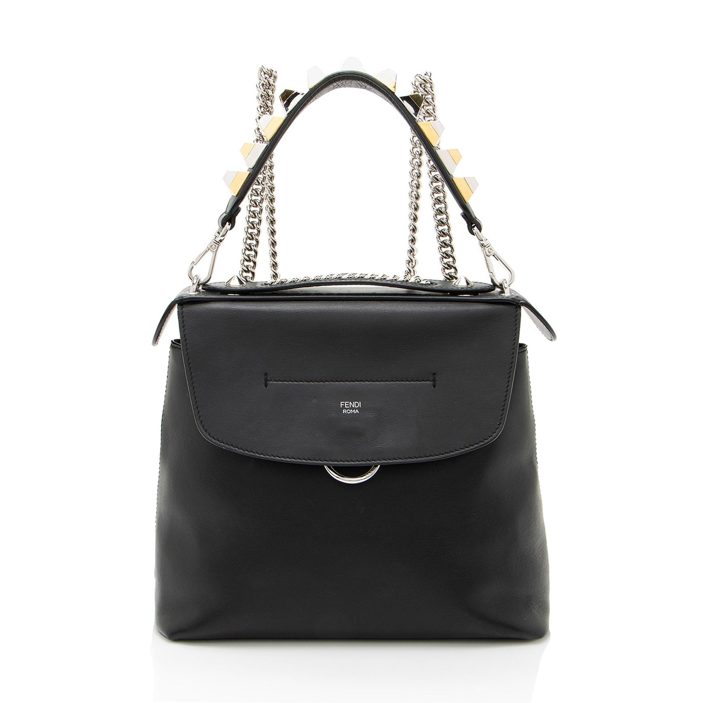 Fendi Leather Back To School Backpack
