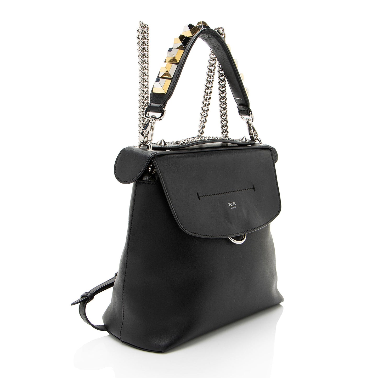 Fendi Leather Back To School Backpack