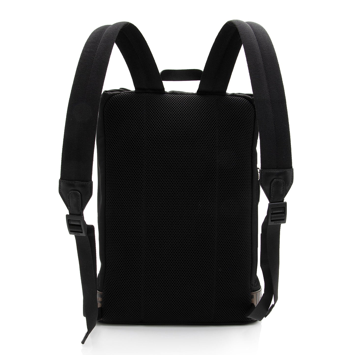 Fendi Nylon FF Embossed Calfskin Santander Backpack (SHF-FMXHgb)