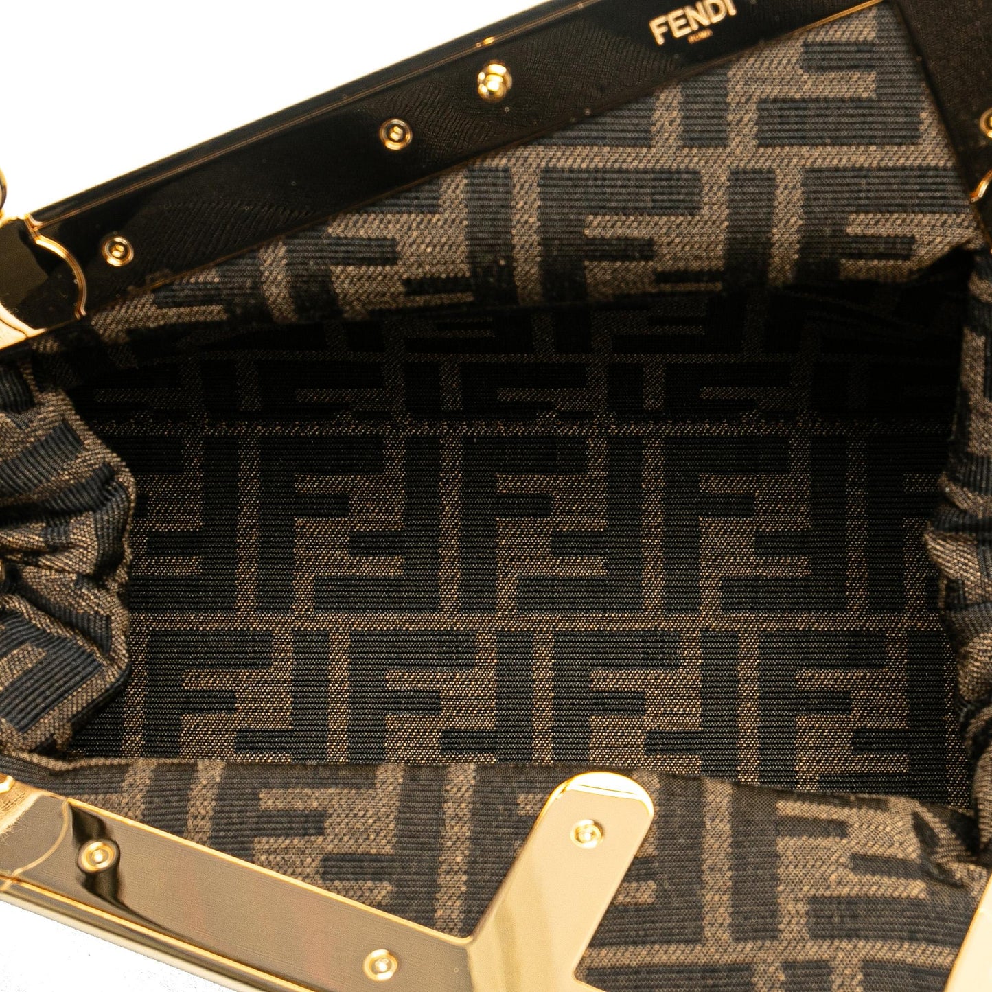 Fendi Small Shiny Nappa Fendi First Crossbody
