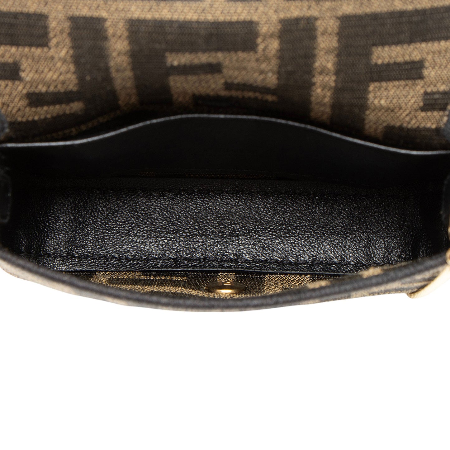 Fendi Zucca Nano Baguette Charm Crossbody