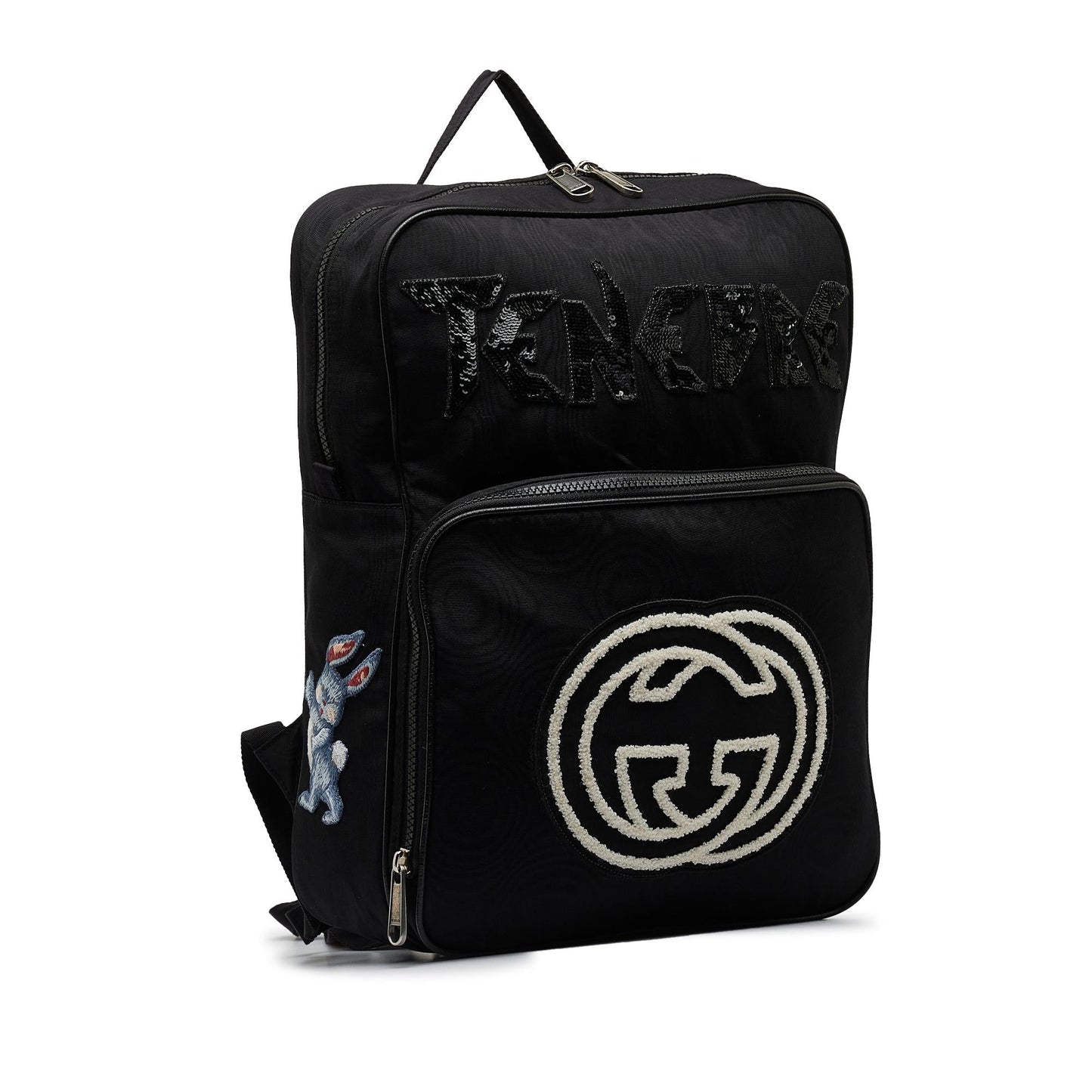 Gucci 80's Patch Tenebre GG Nylon Backpack (SHG-fOclzO)