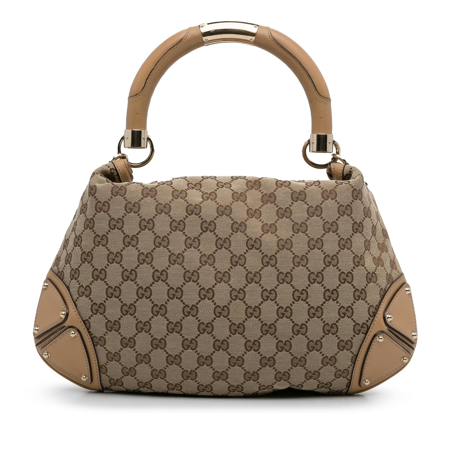 Gucci Bamboo GG Canvas Indy Hobo Bag (SHG-XsNWx4)