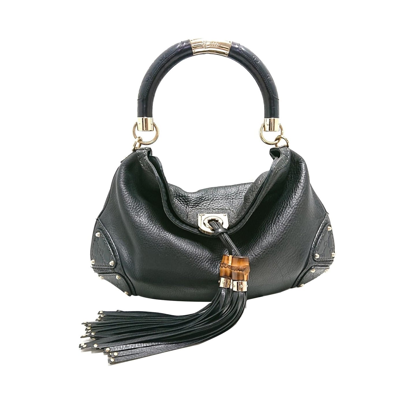 Gucci Bamboo Indy Leather Satchel (SHG-djoyCe)