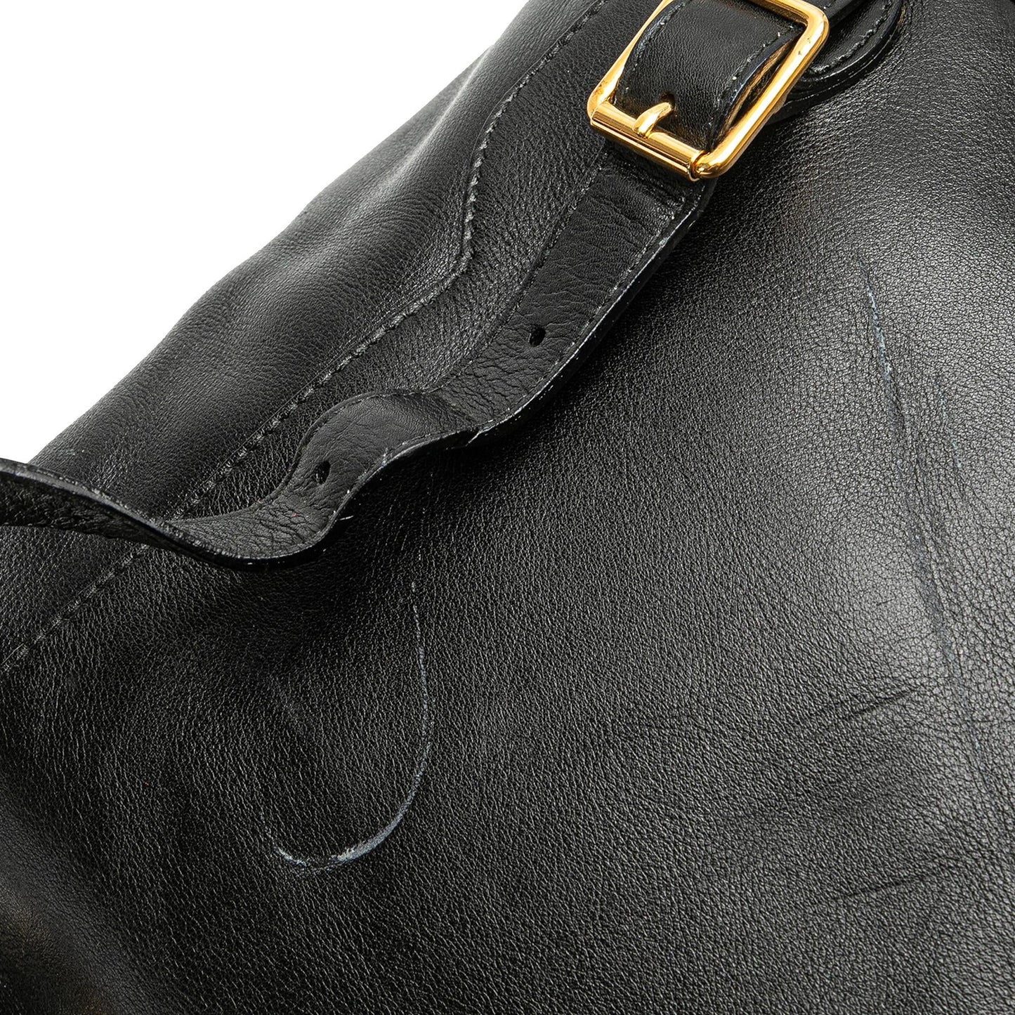 Gucci Calfskin Bamboo Drawstring Backpack