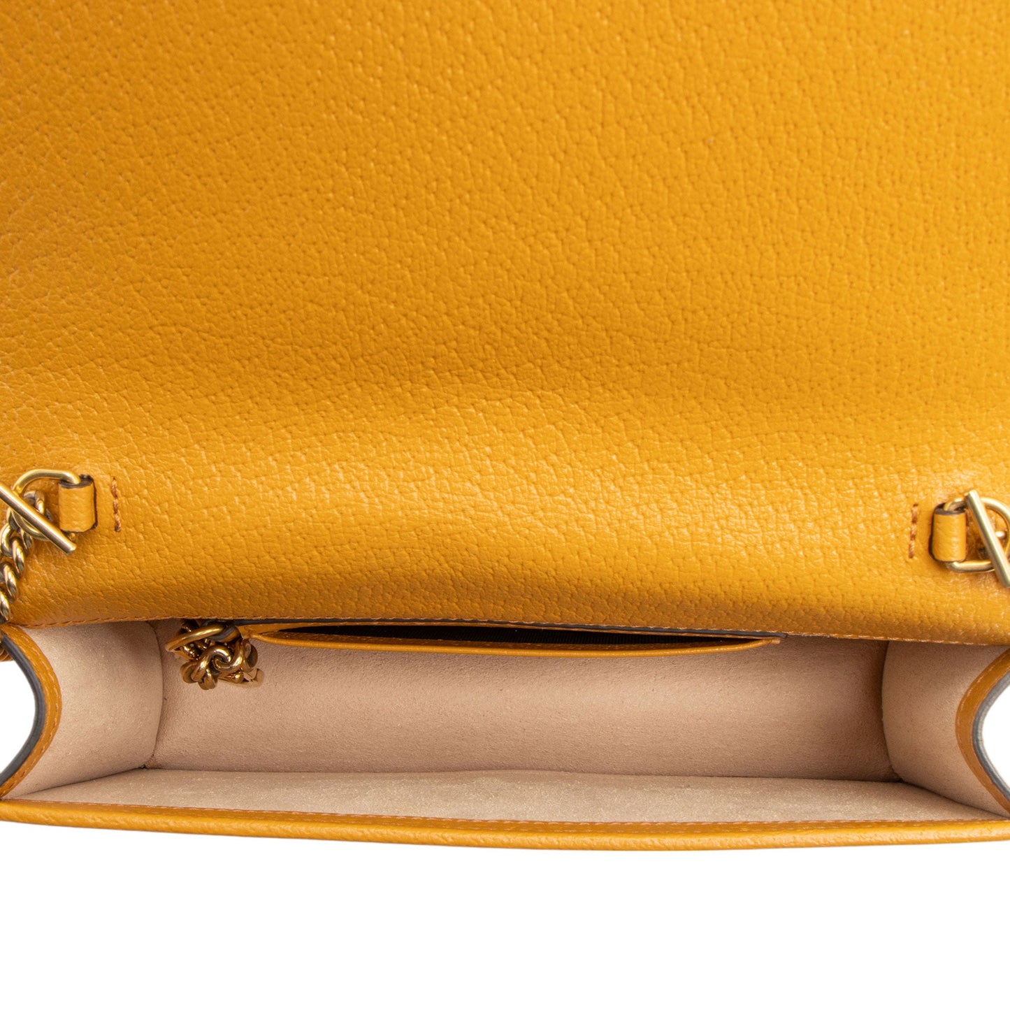 Gucci Calfskin Raffia Bamboo Diana Mini Chain Crossbody