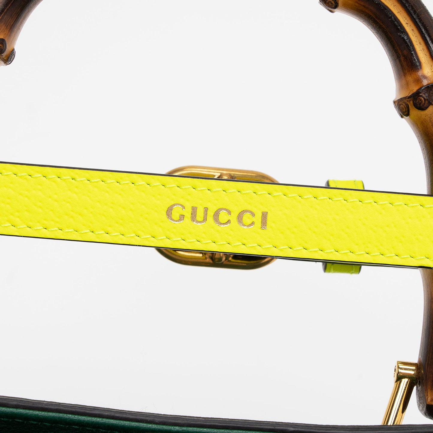 Gucci Cuir Leather Bamboo Diana Mini Tote
