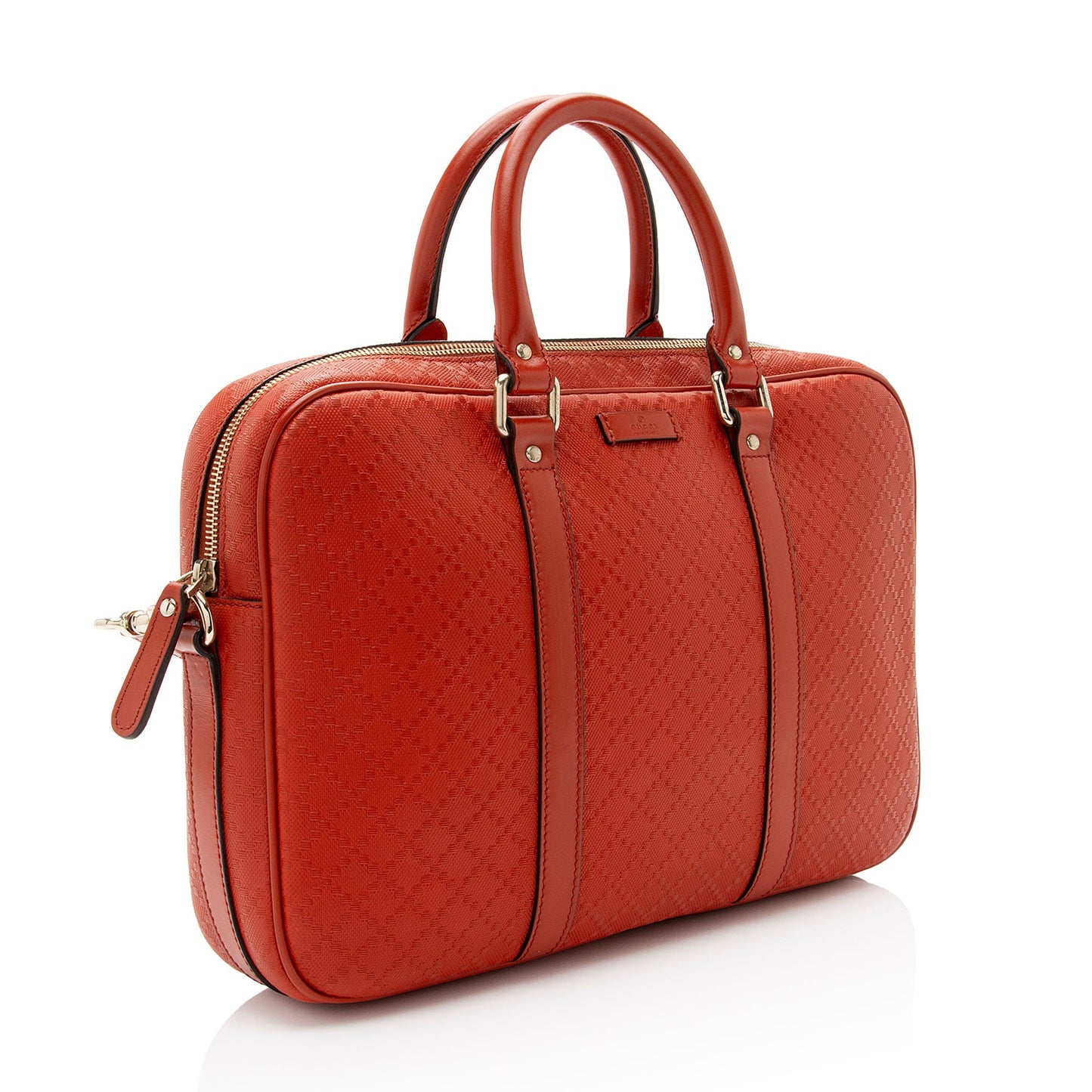 Gucci Diamante Leather Briefcase (SHF-taS7PA)