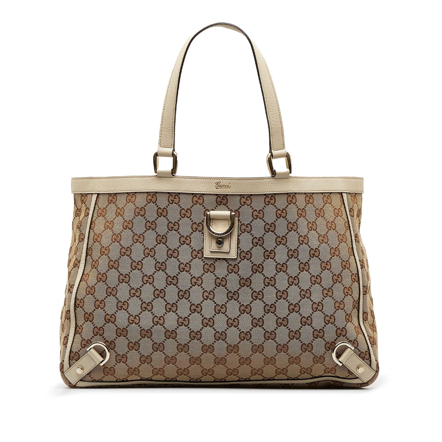 Gucci GG Canvas Abbey D-Ring Tote Bag (SHG-PEYwiu)