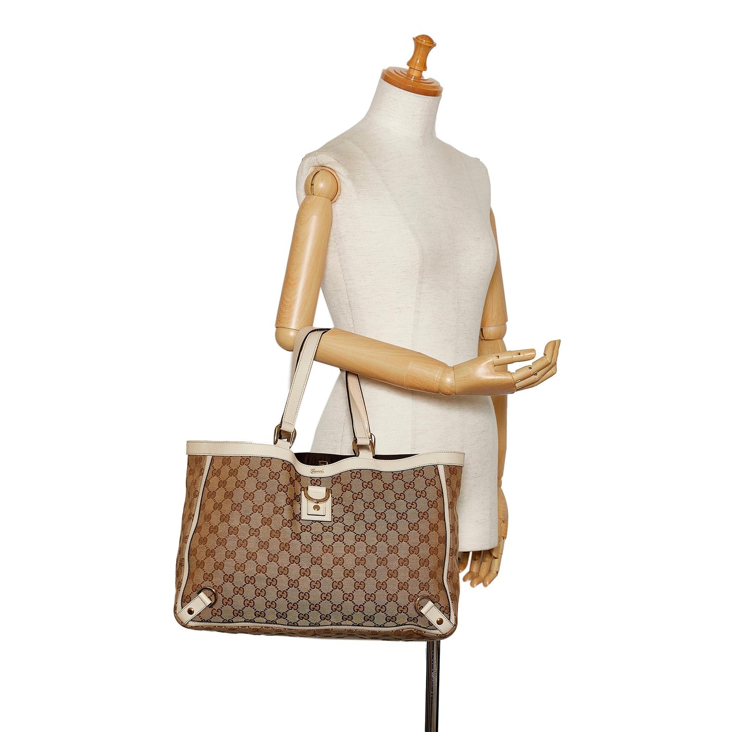 Gucci GG Canvas Abbey D-Ring Tote Bag (SHG-PEYwiu)