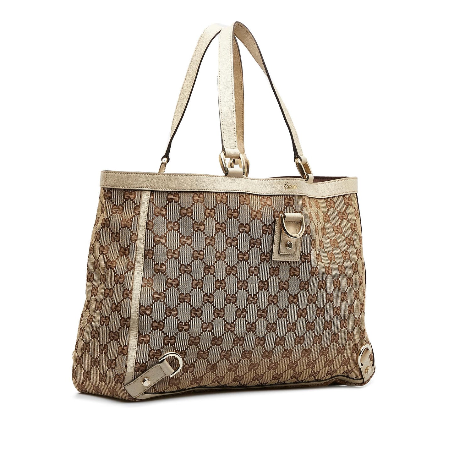 Gucci GG Canvas Abbey D-Ring Tote Bag (SHG-PEYwiu)