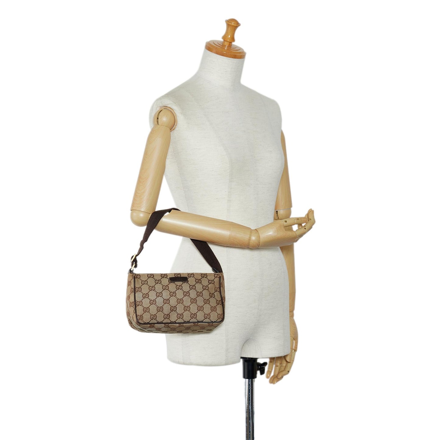 Gucci GG Canvas Baguette (SHG-LwbSCX)