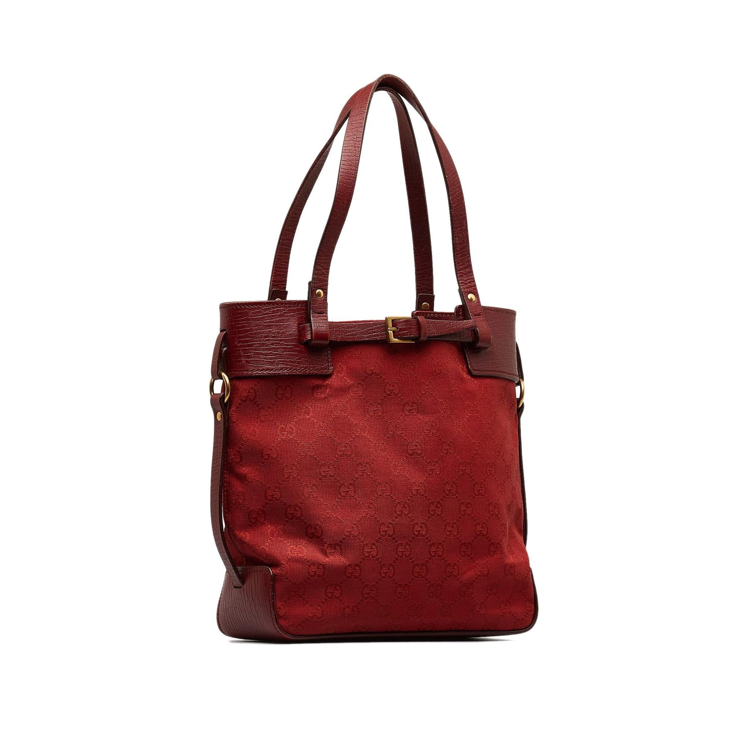Gucci GG Canvas Belt Tote Bag (SHG-HTluvU)