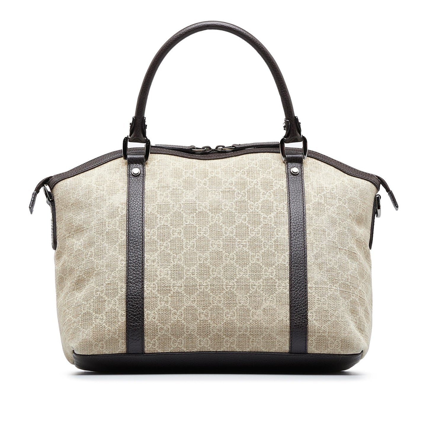 Gucci GG Canvas Charm Dome Satchel (SHG-MOjlZ6)