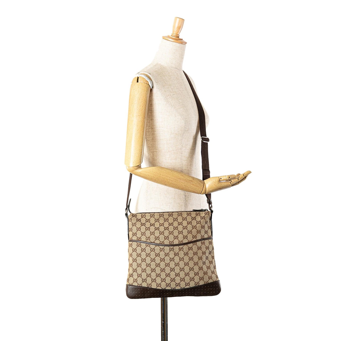 Gucci GG Canvas Crossbody Bag (SHG-GgCbyl)