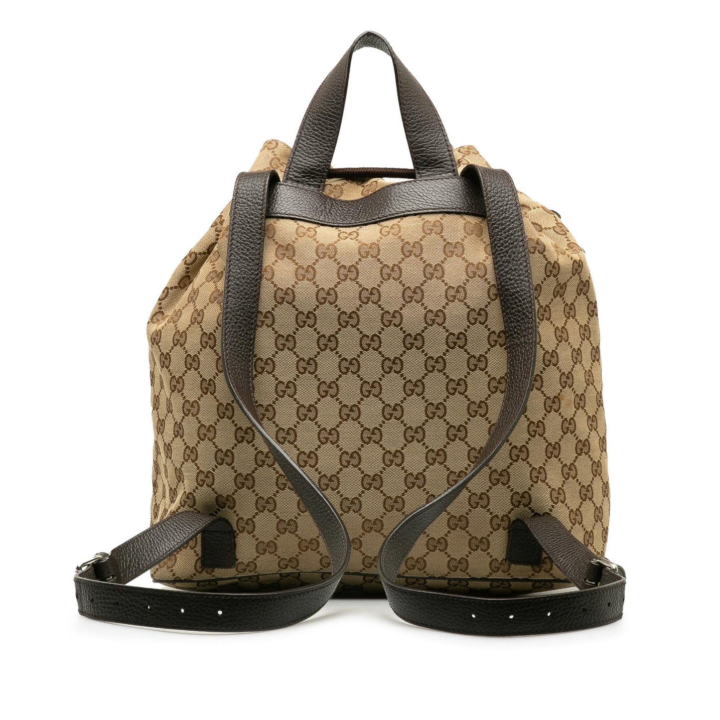 Gucci GG Canvas Drawstring Backpack (SHG-YazrQc)