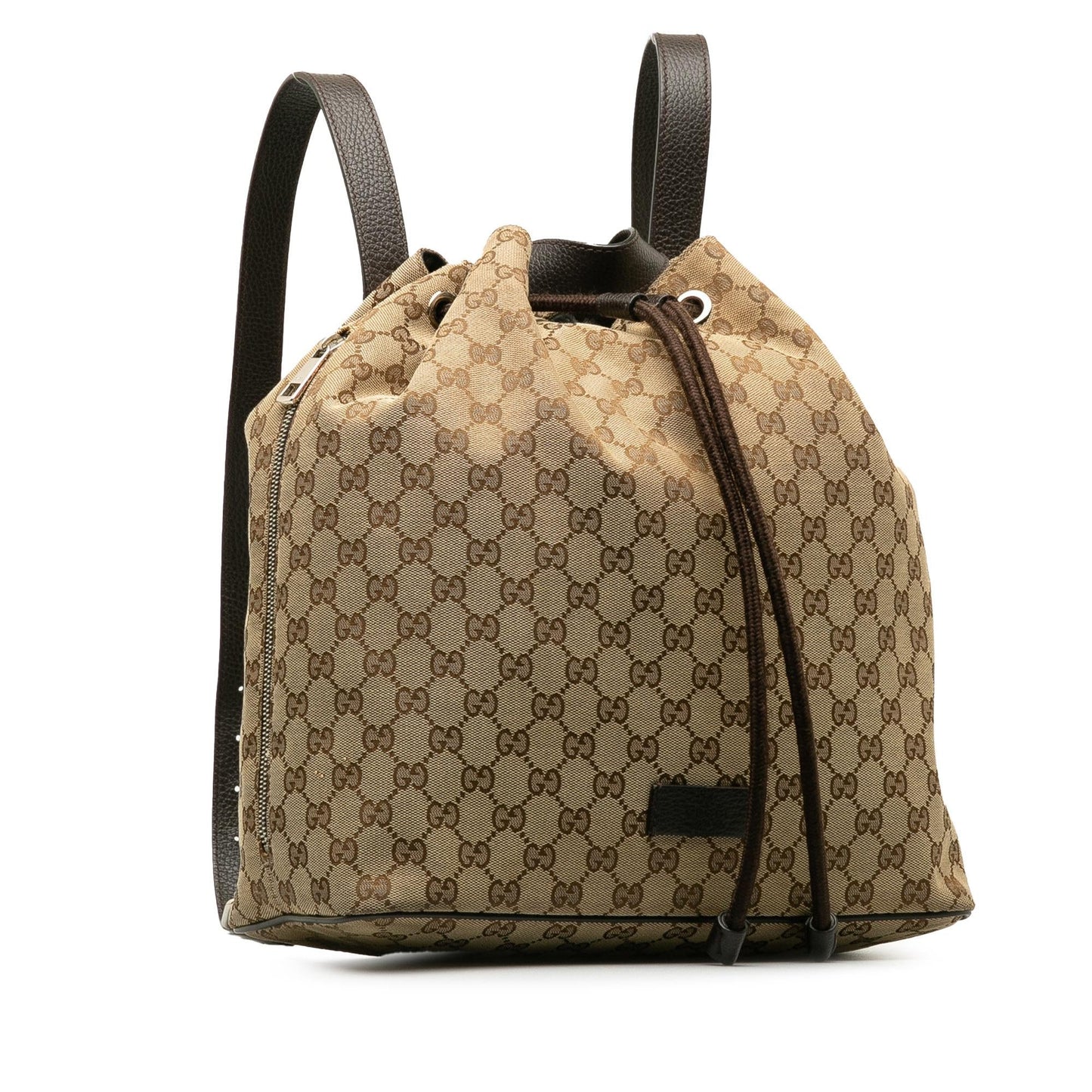 Gucci GG Canvas Drawstring Backpack (SHG-YazrQc)