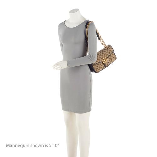 Gucci Matelasse GG Canvas GG Marmont Small Flap Shoulder Bag