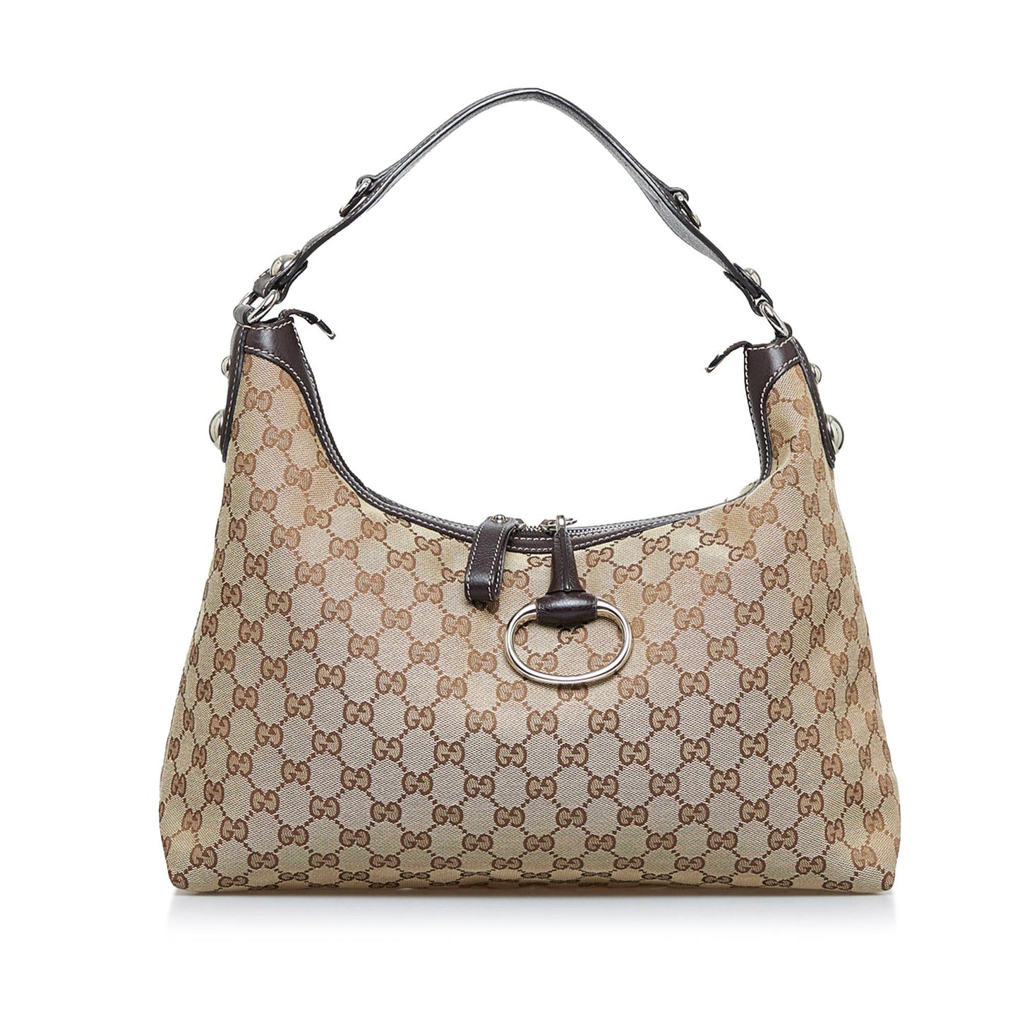 Gucci GG Canvas Icon Bit Satchel (SHG-u2vEb8)